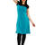 Koelle Caro Ethnic Polyester Knitted Blue Women's Kurti