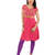 Koelle Caro Ethnic Polyester Knitted Pink Women's Kurti