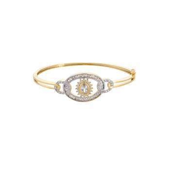 Baguette Floral Setting Bracelet 1