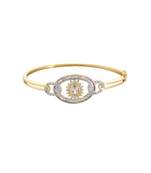 Baguette Floral Setting Bracelet