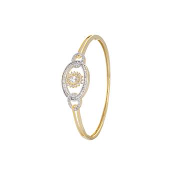 Baguette Floral Setting Bracelet 2