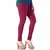 Maroon plain 4-Way Lycra Cotton leggings
