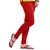 Red plain 4-Way Lycra Cotton leggings