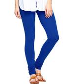 Royal Blue plain 4-Way Lycra Cotton leggings