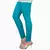 Turquoise plain 4-Way Lycra Cotton leggings