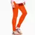 Orange plain 4-Way Lycra Cotton leggings