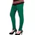 Green plain 4-Way Lycra Cotton leggings