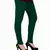 Green plain 4-Way Lycra Cotton leggings