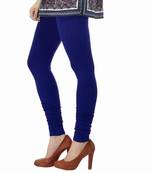 Royal Blue plain 4-Way Lycra Cotton leggings