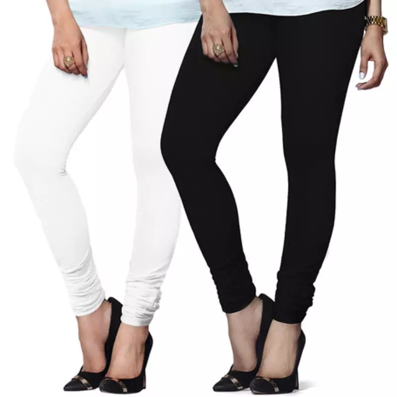 Multi-Color plain 4-Way Lycra Cotton leggings