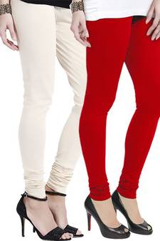Multi-Color plain 4-Way Lycra Cotton leggings