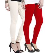 Multi-Color plain 4-Way Lycra Cotton leggings