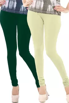 Multi-Color plain 4-Way Lycra Cotton leggings