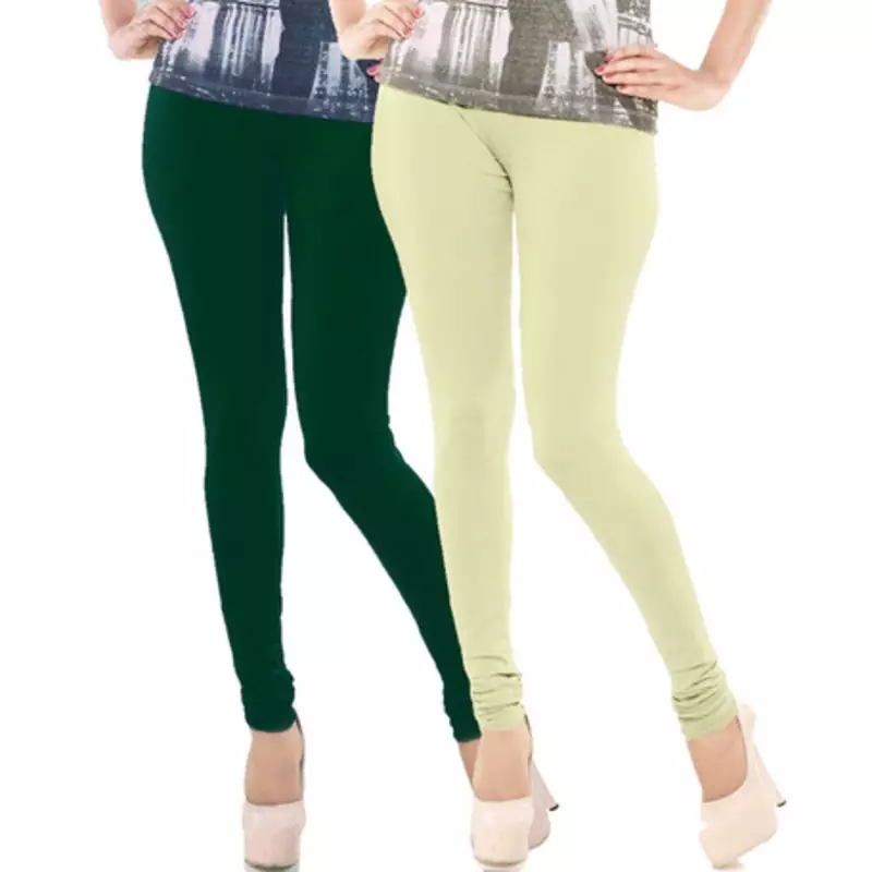 Multi-Color plain 4-Way Lycra Cotton leggings