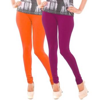 Multi-Color plain 4-Way Lycra Cotton leggings 1