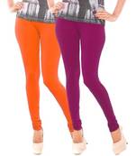 Multi-Color plain 4-Way Lycra Cotton leggings