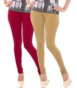 Multi-Color plain 4-Way Lycra Cotton leggings