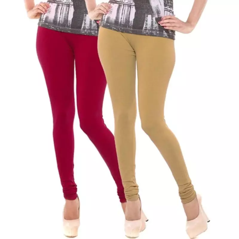 Multi-Color plain 4-Way Lycra Cotton leggings