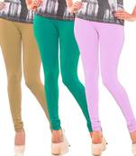 Multi-Color plain 4-Way Lycra Cotton leggings