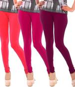 Multi-Color plain 4-Way Lycra Cotton leggings