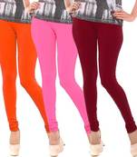 Multi-Color plain 4-Way Lycra Cotton leggings