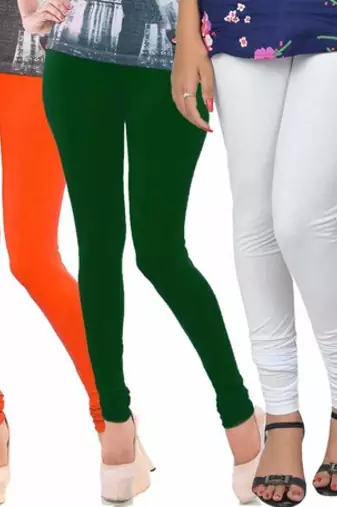 Multi-Color plain 4-Way Lycra Cotton leggings