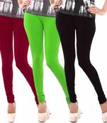 Multi-Color plain 4-Way Lycra Cotton leggings