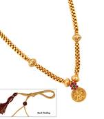 Gold Plated Ruby Emerald Kanthi mala