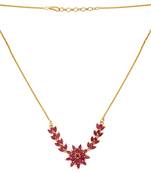 Simple Ruby Necklace Set