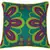 Enchanting Moon Green Violet Flower Cushion Cover