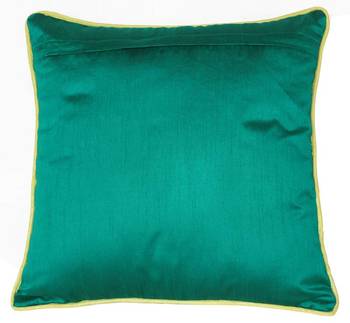 Enchanting Moon Green Violet Flower Cushion Cover 2