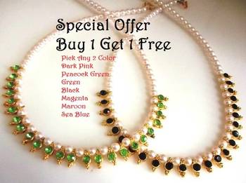 Buy 1 get 1 free pearl necklace set 1