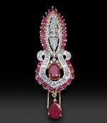 Multicolor american diamonds hair-accessories