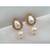 Drop Designer Gold Earrings with Pearl Dangler