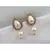 Drop Designer Gold Earrings with Pearl Dangler