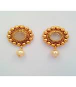 Grandiose Gold Bead Designer Earrings.