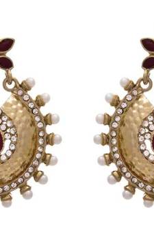 JFL - Radiant Red Designer Earring.  