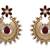 JFL - Radiant Red Designer Earring.  