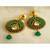 Gorgeous Green Gold Designer Kundan Earrings with Intricate Craftsmanship