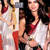White and Red embroidered Net saree with blouse