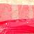 White and Red embroidered Net saree with blouse