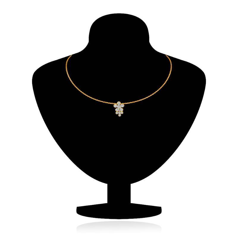 Mahi Gold Plated Elegant Feminity Pendant set Trends Fashion