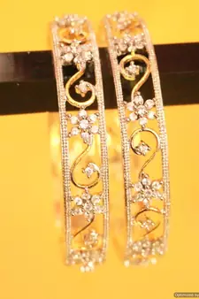 White Zircon   Bangles-And-Bracelets