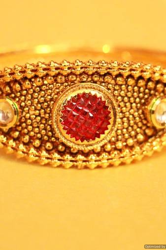 Ruby Antique Openable Kada