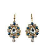 Stone Studded Brass Earring