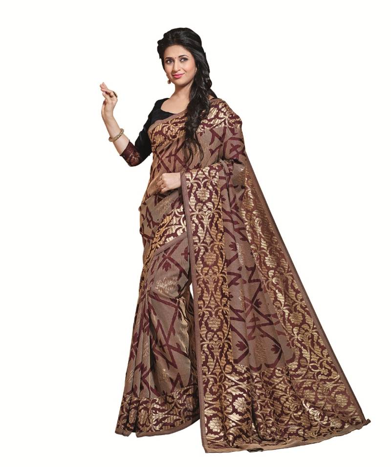 khadi saree with blouse