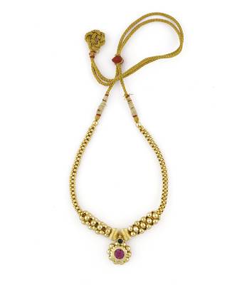 Jijamata Thushi 24K Gold Plated Alloy Necklace 4