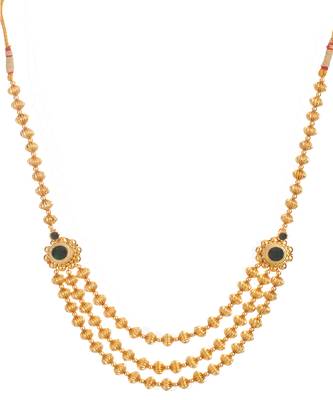 Jav Mani Triveni Haar 24K Gold Plated Alloy Necklace 3
