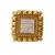 Gold ring studded with diamonds