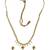 Half Jhaler Moti Thushi 24K Gold Plated Alloy Necklace And Earring Set